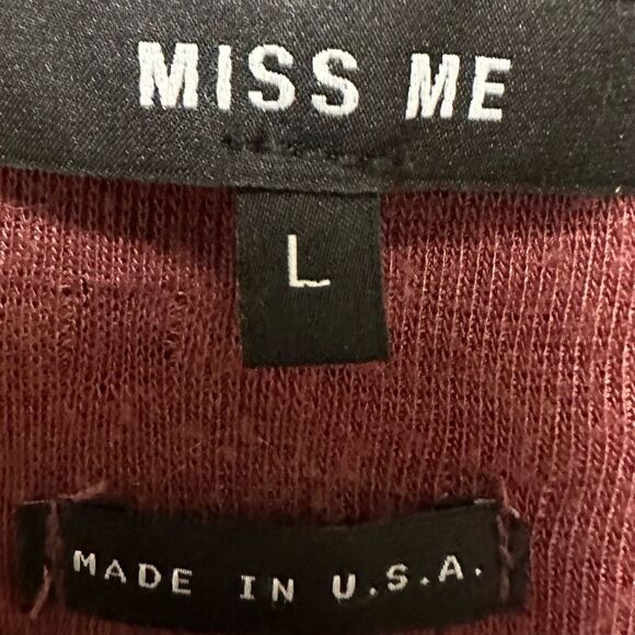 Miss Me ruffle sleeve top - Picture 3 of 4